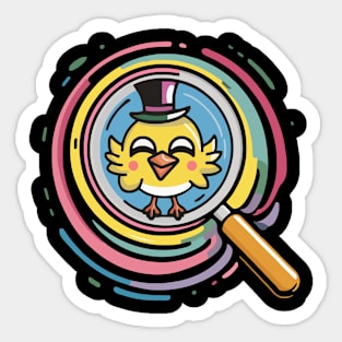 Chick Magnet Sticker